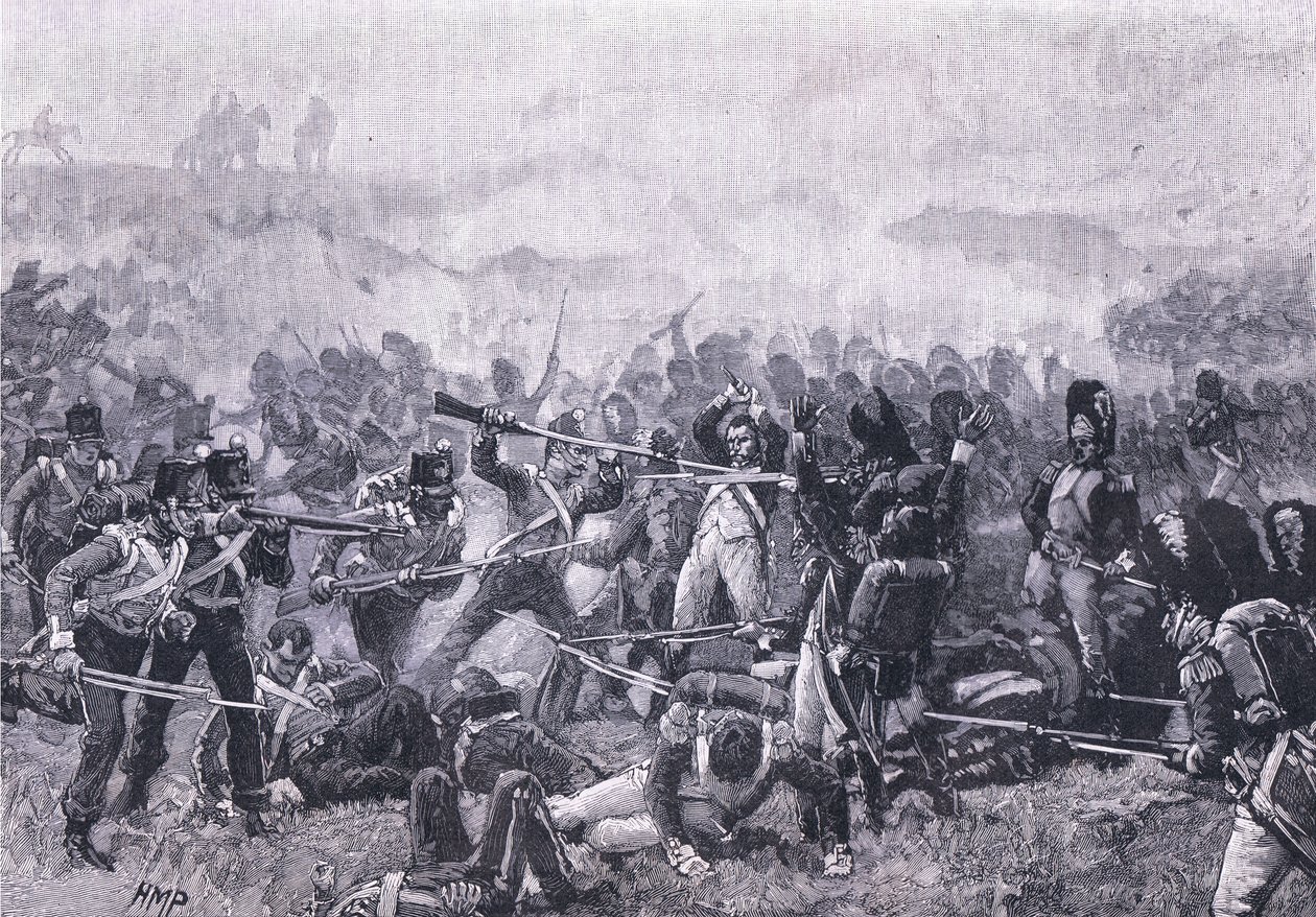 A Batalha de Waterloo AD 1815 de Henry Marriott Paget