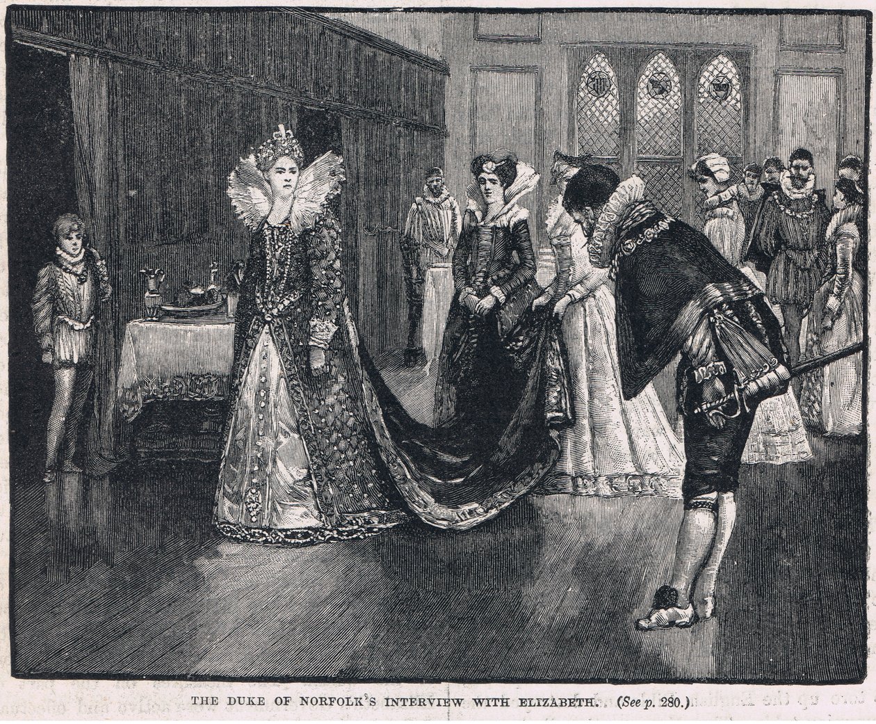 O duque de Norfolks entrevista com Elizabeth 1569 de Henry Marriott Paget