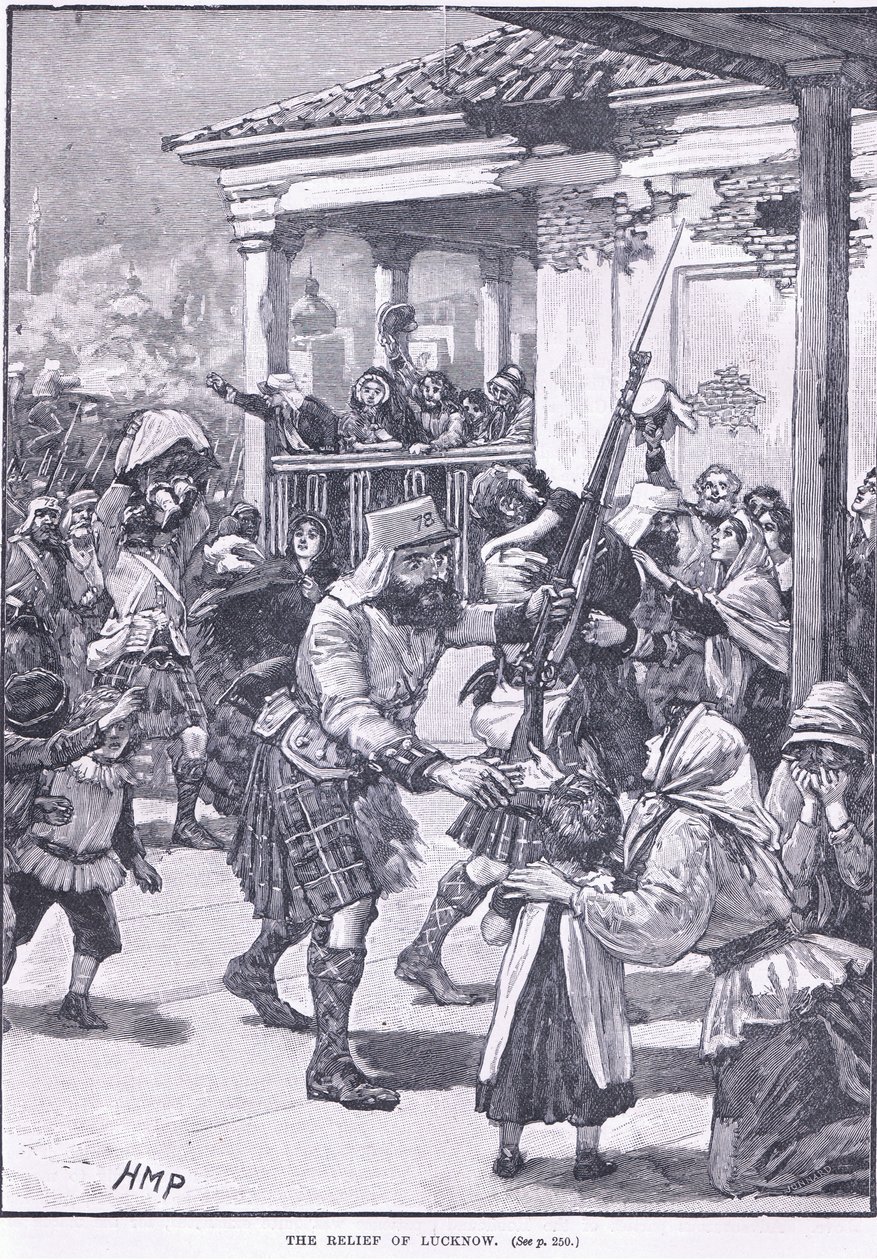 O alívio de Lucknow 1857 AD de Henry Marriott Paget