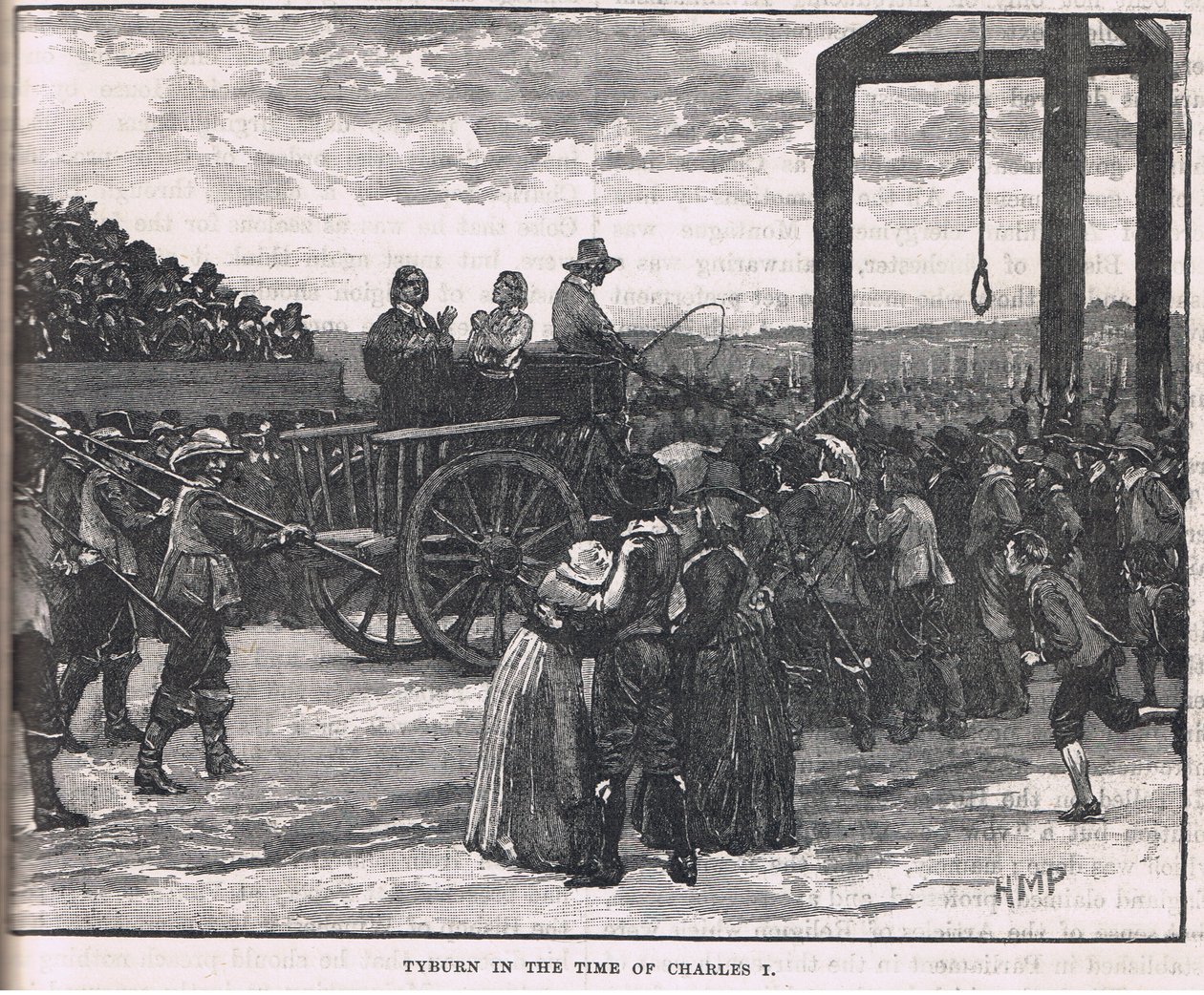 Tyburn na época de Charles I de Henry Marriott Paget