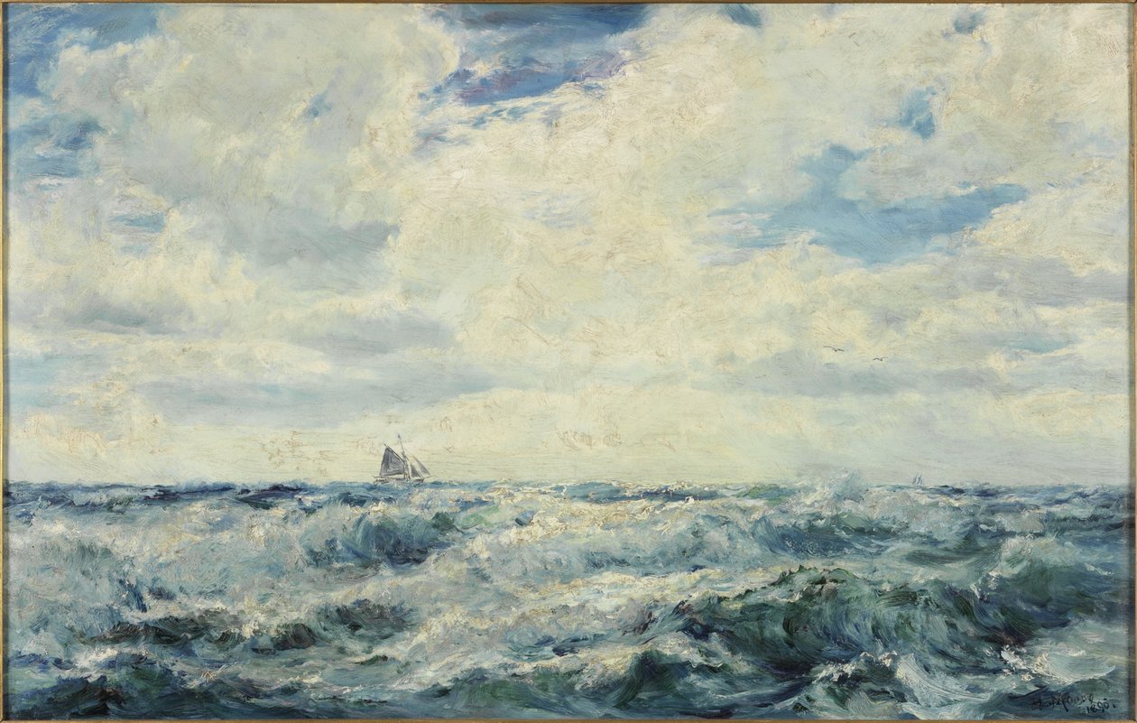 Tempo quebrado, costa norte da Cornualha de Henry Moore
