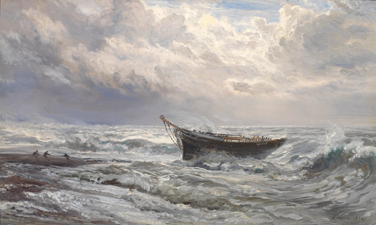 Mares tempestuosos, 1874 de Henry Moore