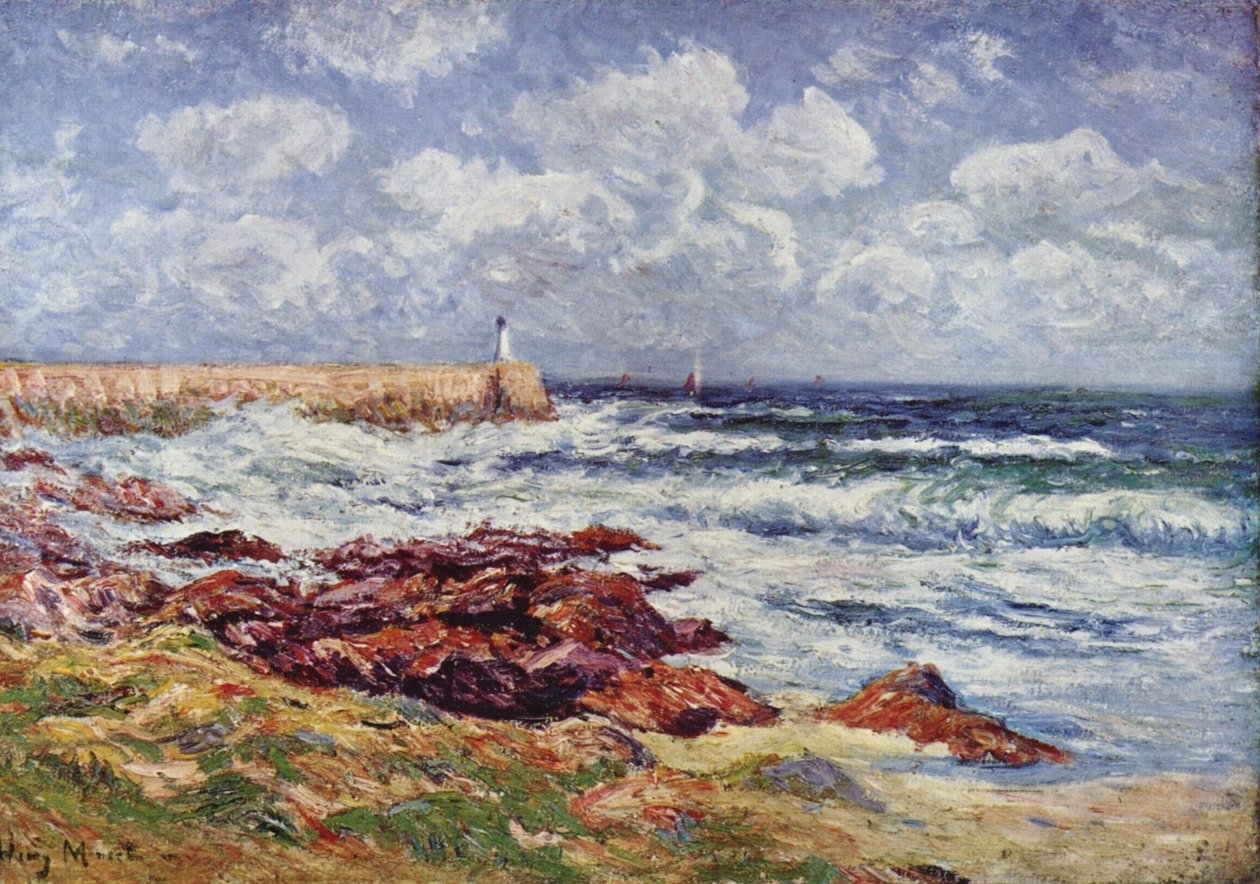 Toupeira do porto de AudiernenFrancais: Le port dAudiernen de Henry Moret