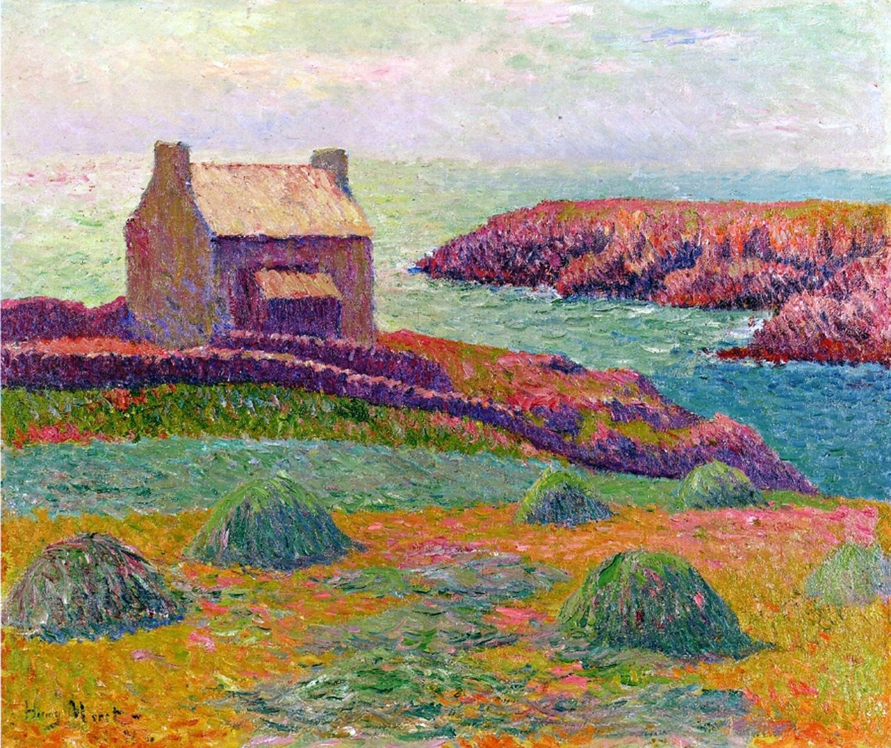 Uma casa de campo na Bretanha, 1898 de Henry Moret