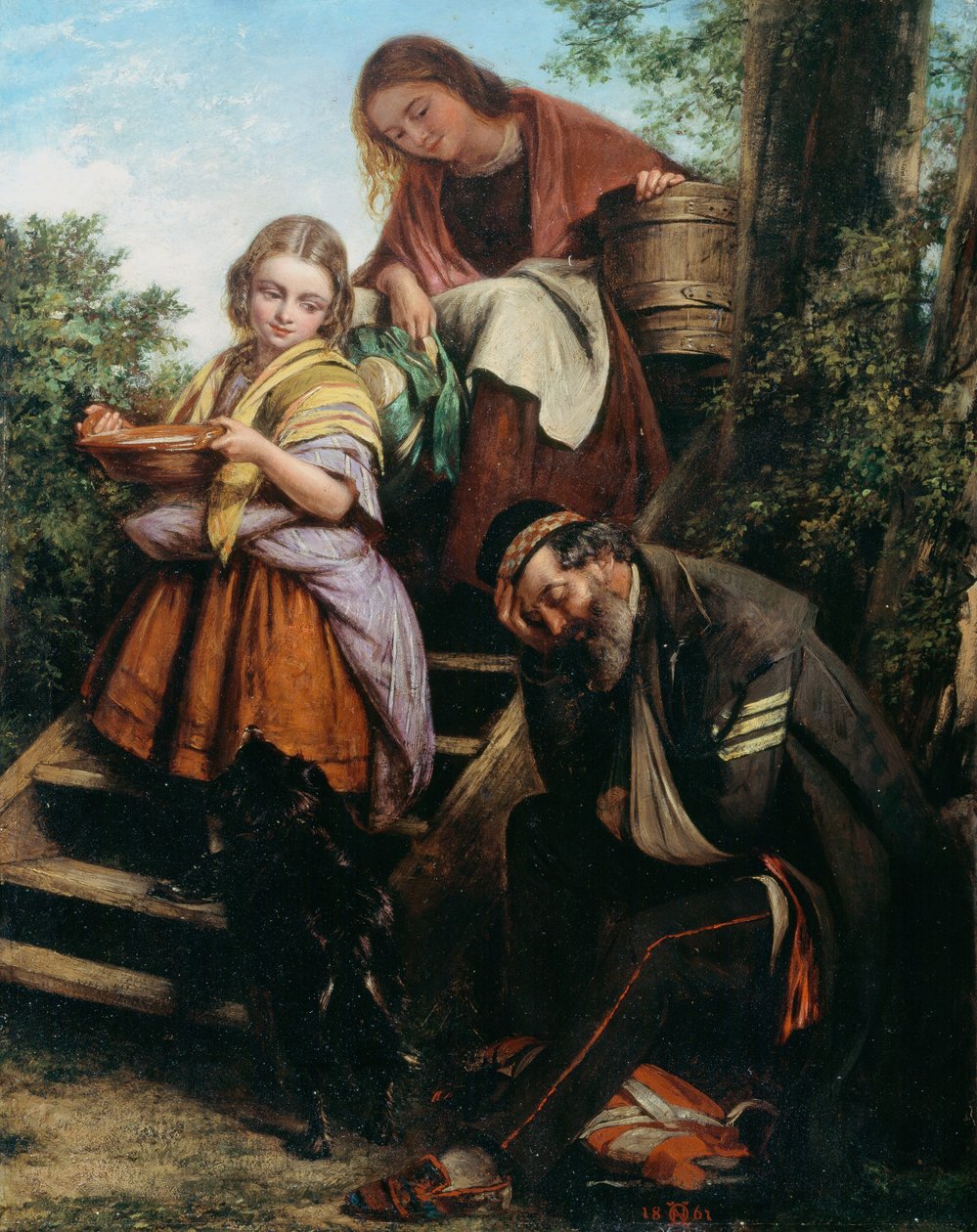 O retorno do soldado, c.1861 de Henry Nelson O