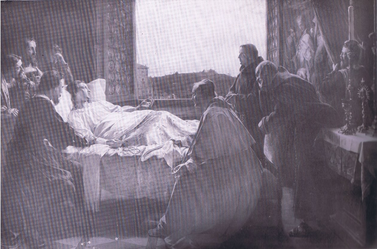 Os últimos momentos de Raphael, Bibbys Annual, 1916-1917 de Henry Nelson after ONeil