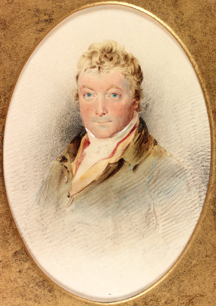 Charles John Brandling, MP (bc, lápis e sanita no cartão) de Henry Perlee Parker