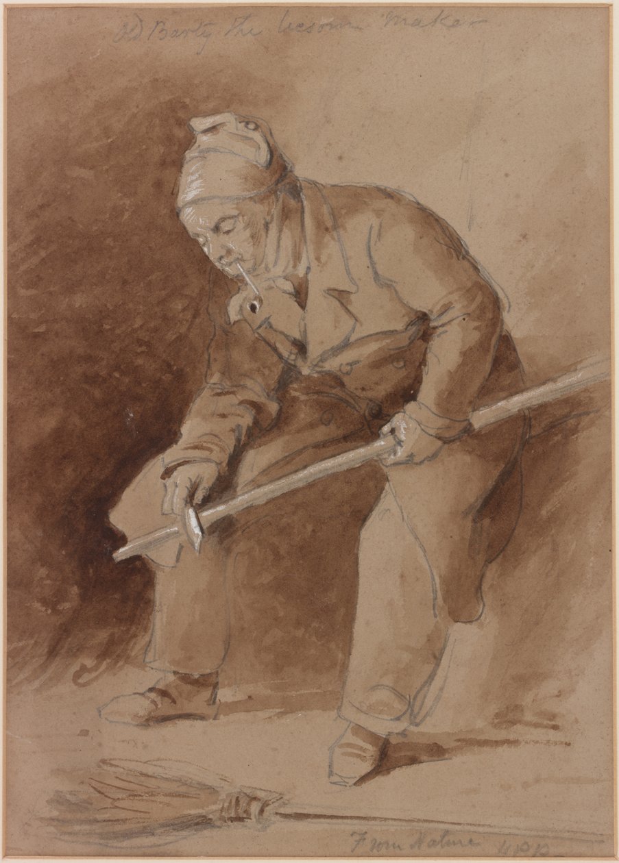 Velho Barty, o Criador de Vosso (bc, lápis e wc no papel) de Henry Perlee Parker
