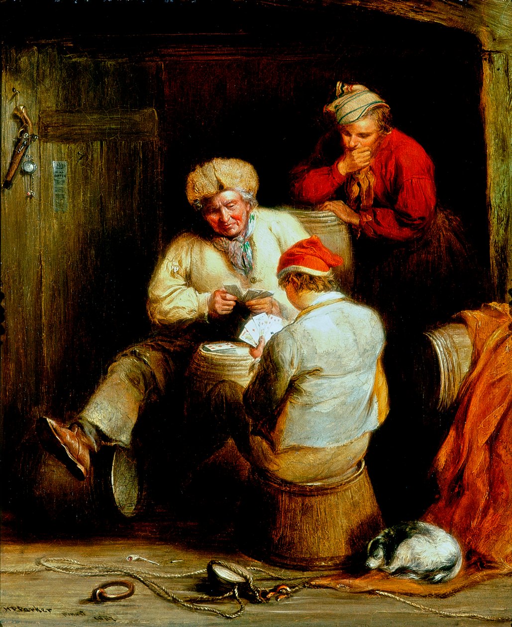 Contrabando Jogando Cartas de Henry Perlee Parker