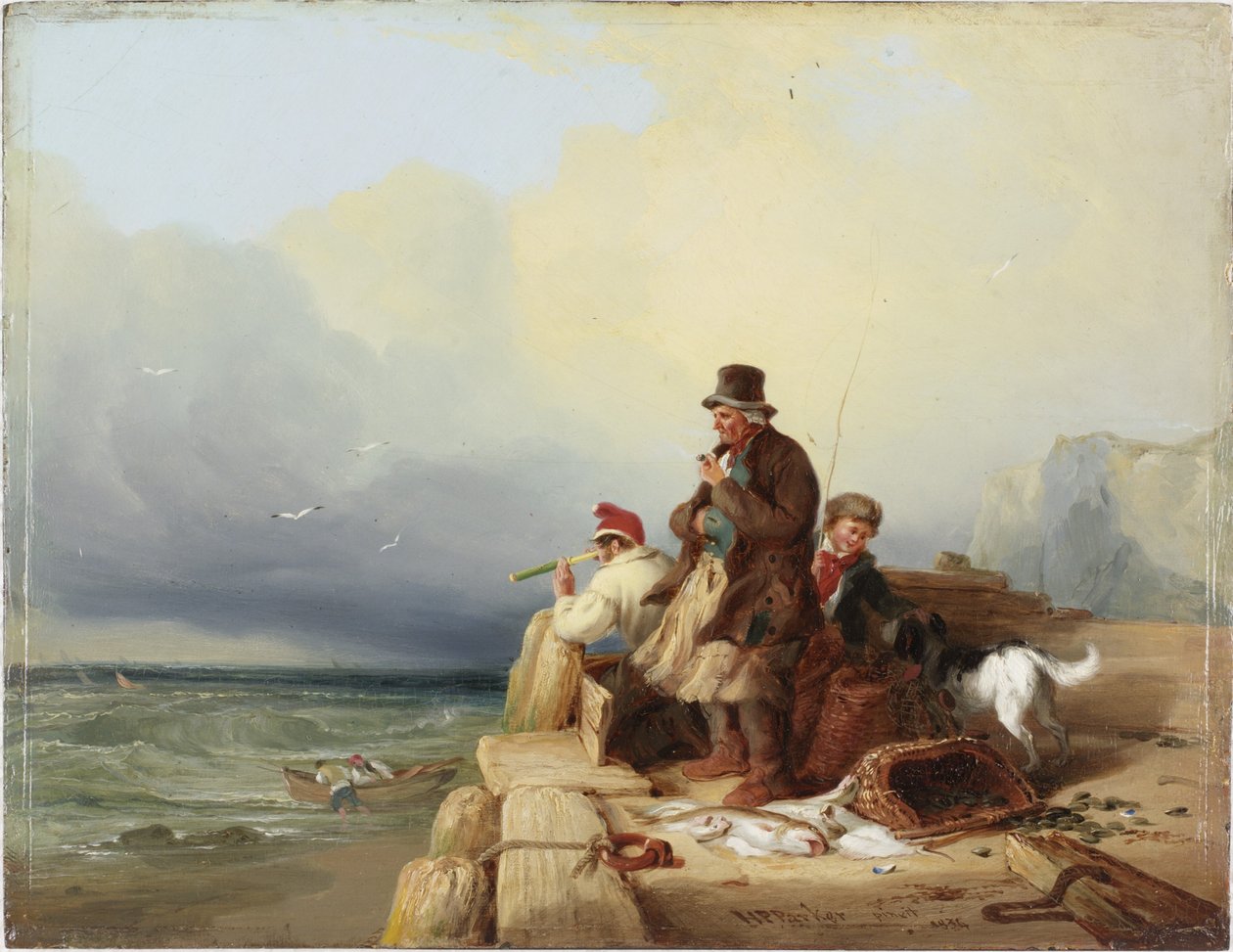 O Outlook (óleo no painel (madeira)) de Henry Perlee Parker