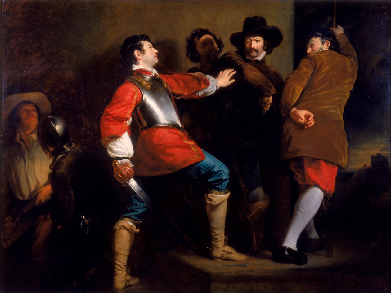 A Descoberta do Pólo da Pólvora e a Tomada de Guy Fawkes, c.1823 de Henry Perronet Briggs