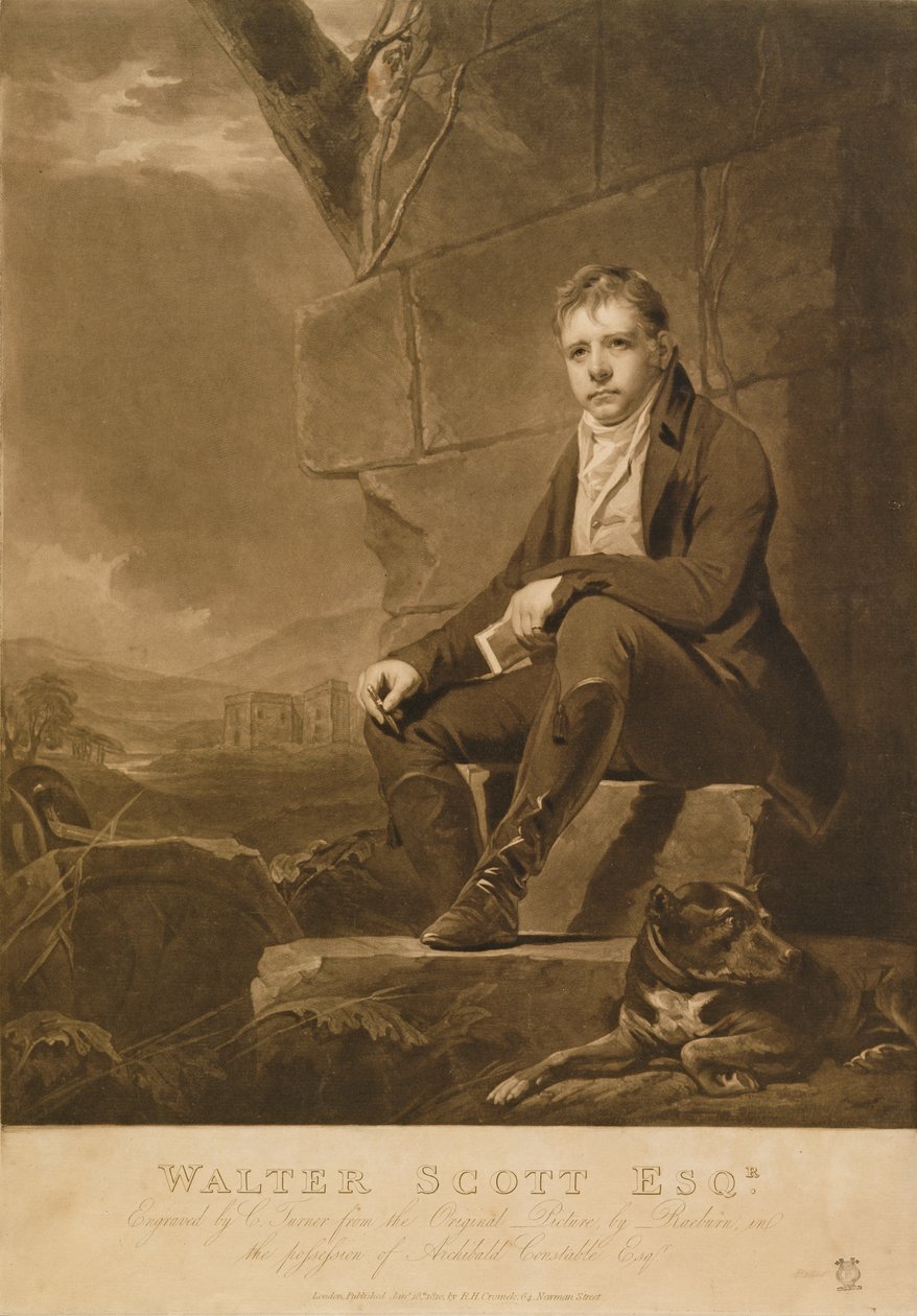 Sir Walter Scott, gravado por Charles Turner, 1810 de Henry Raeburn