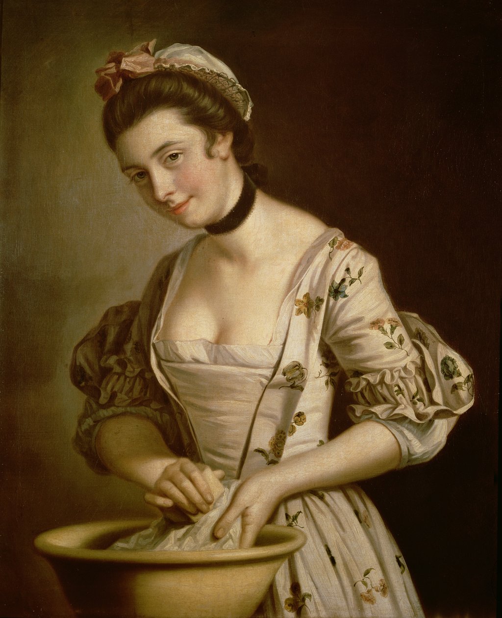 Empregada Doméstica Soaping Linho de Henry Robert Morland