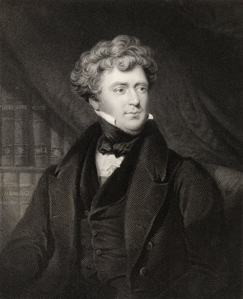 James Blundell, gravado por J. Cochran, da &39;National Portrait Gallery, Volume II&39;, publicado em 1820 de Henry Room