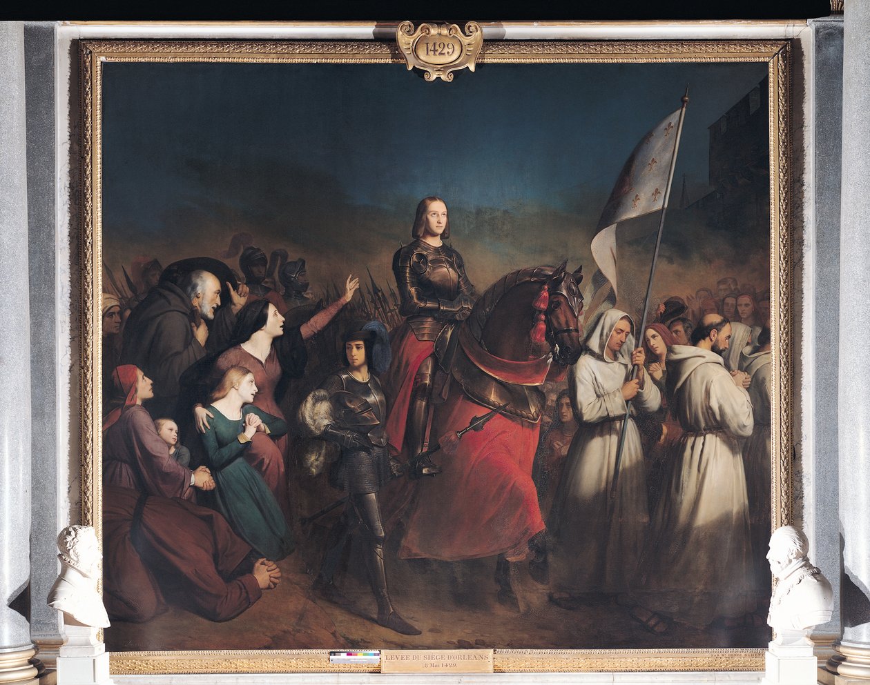 A entrada de Joana d&39;Arc (1412-31) em Orleans, 8 de maio de 1429, 1843 de Henry Scheffer