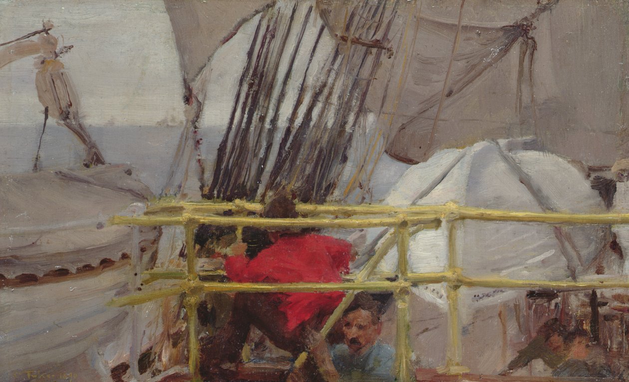 A bordo do veleiro &39;Imperador Romano&39;, junho de 1890, 1890 de Henry Scott Tuke