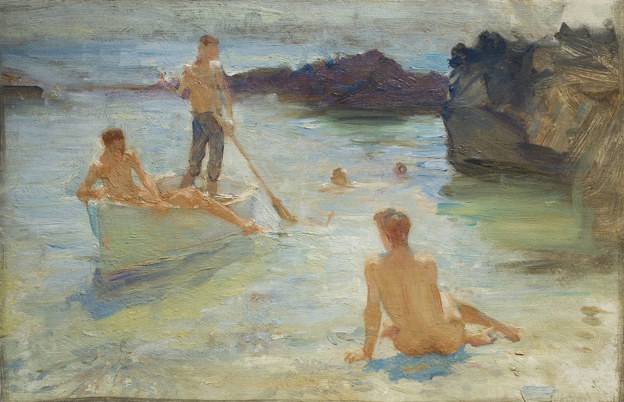 Estudo para o Esplendor da Manhã, c.1921 de Henry Scott Tuke