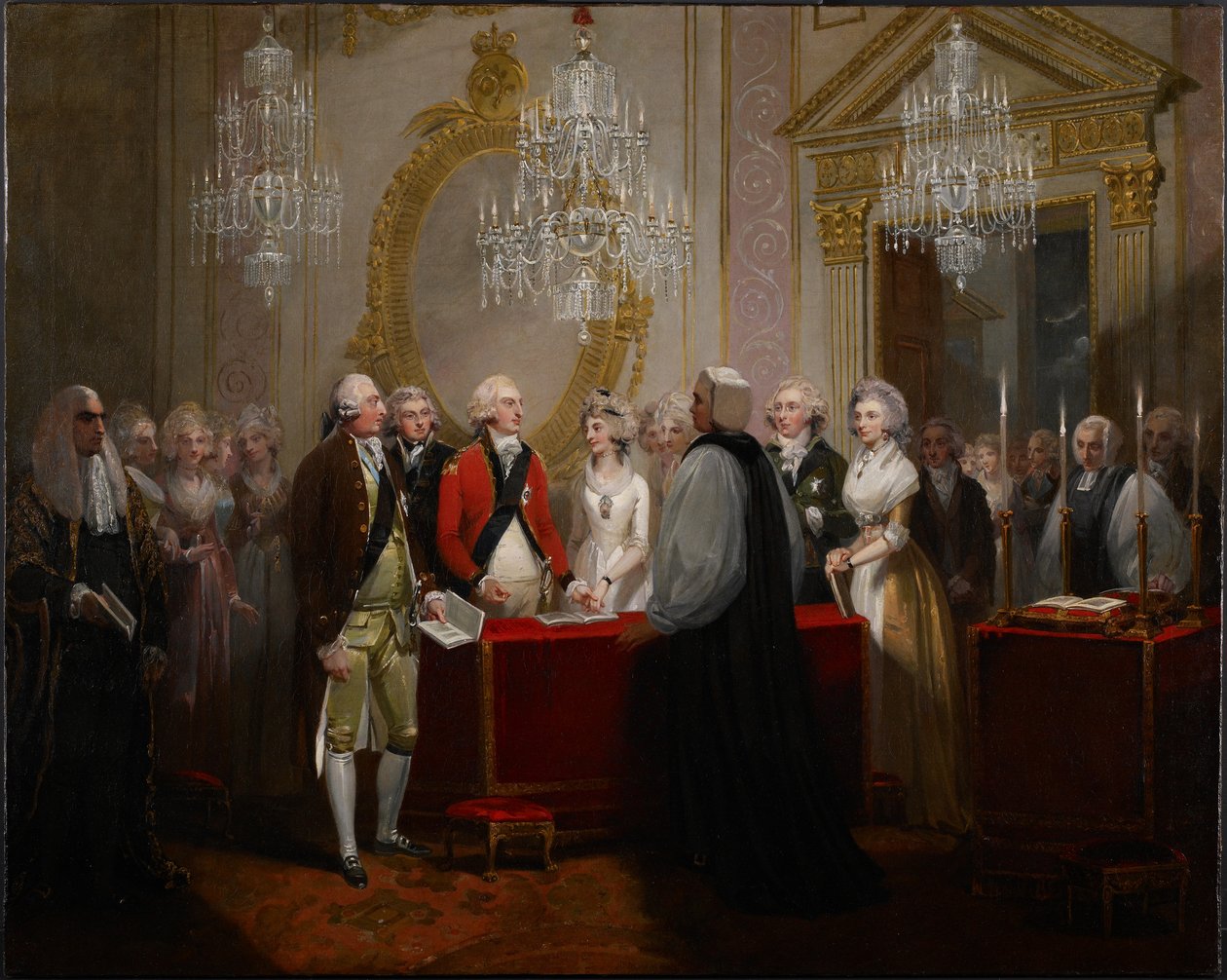 O casamento do duque e da duquesa de York, 1791 de Henry Singleton