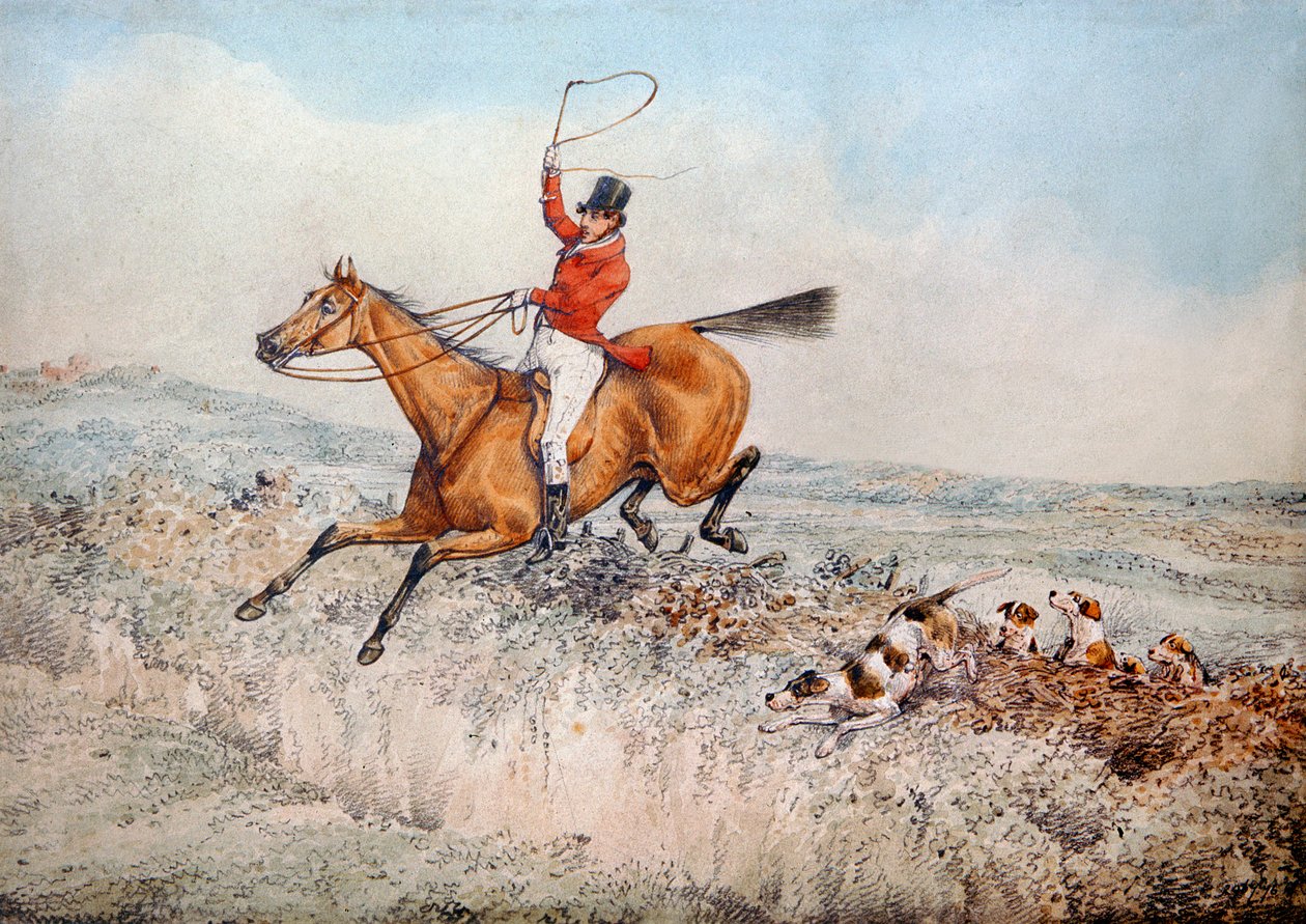 Caça à raposa, 1837 de Henry Thomas Alken