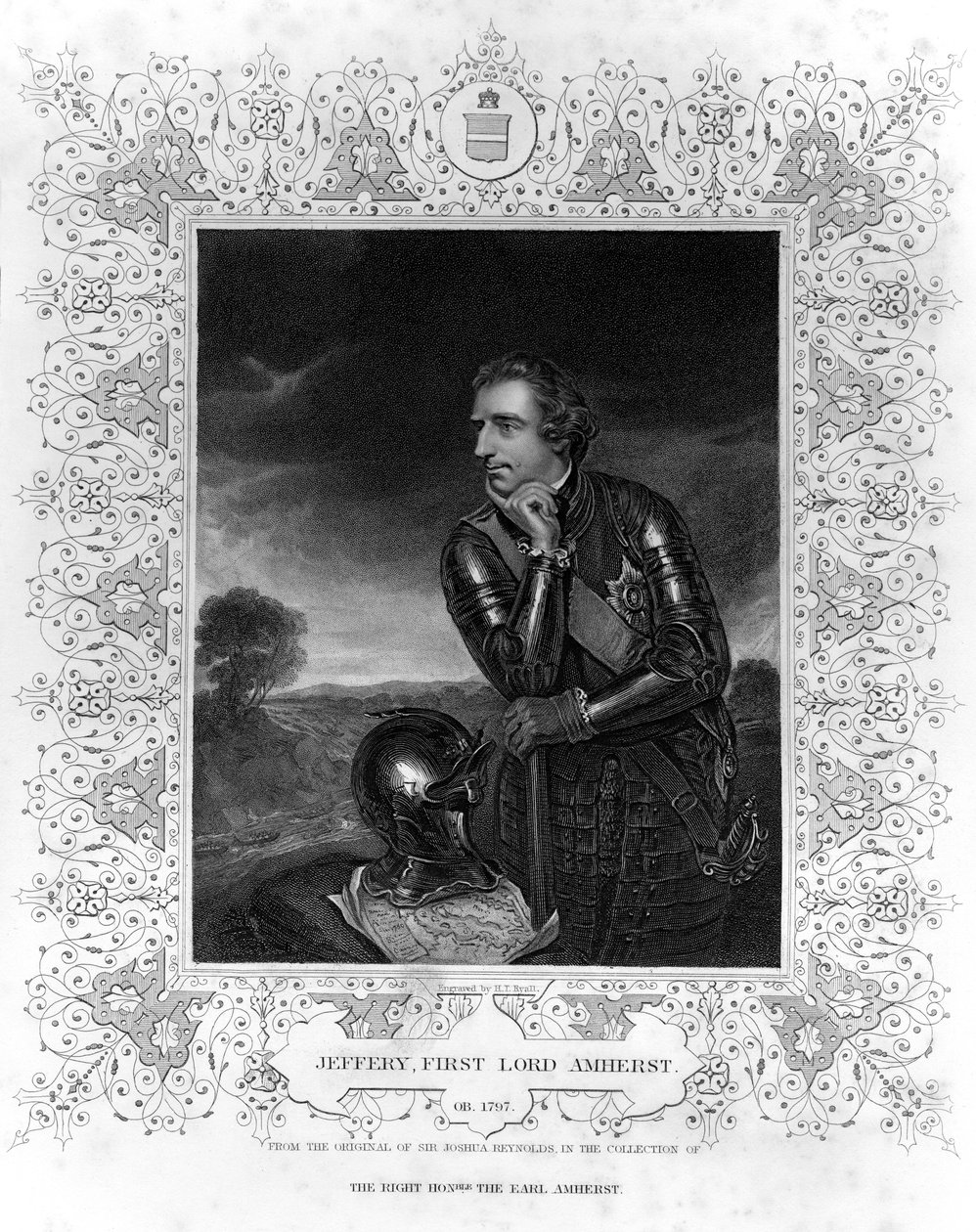 Retrato de Sir Jeffrey Amherst de Henry Thomas Ryall
