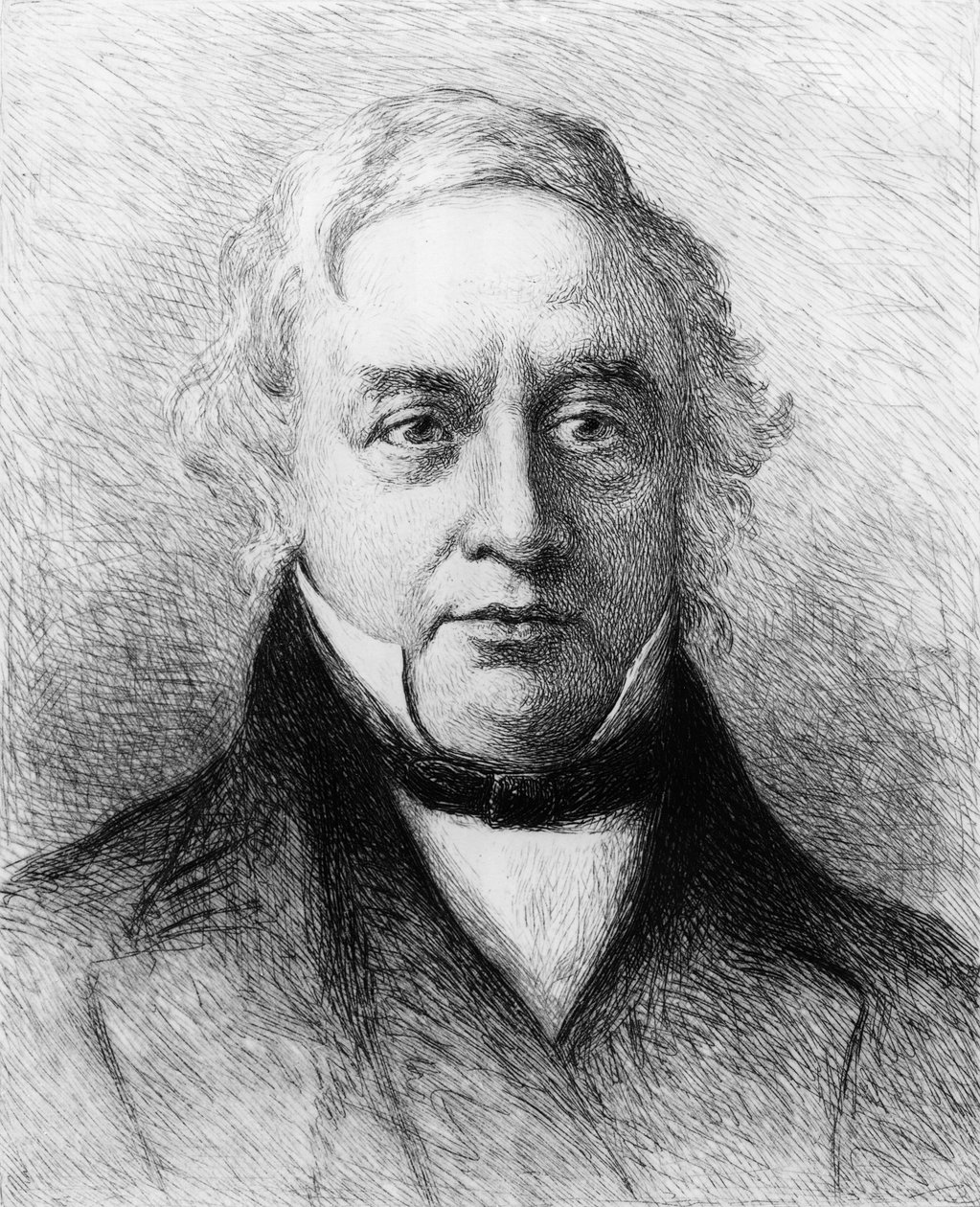 Thomas Love Peacock, desenhado e gravado por WHW Bicknell, 1910 de Henry Wallis