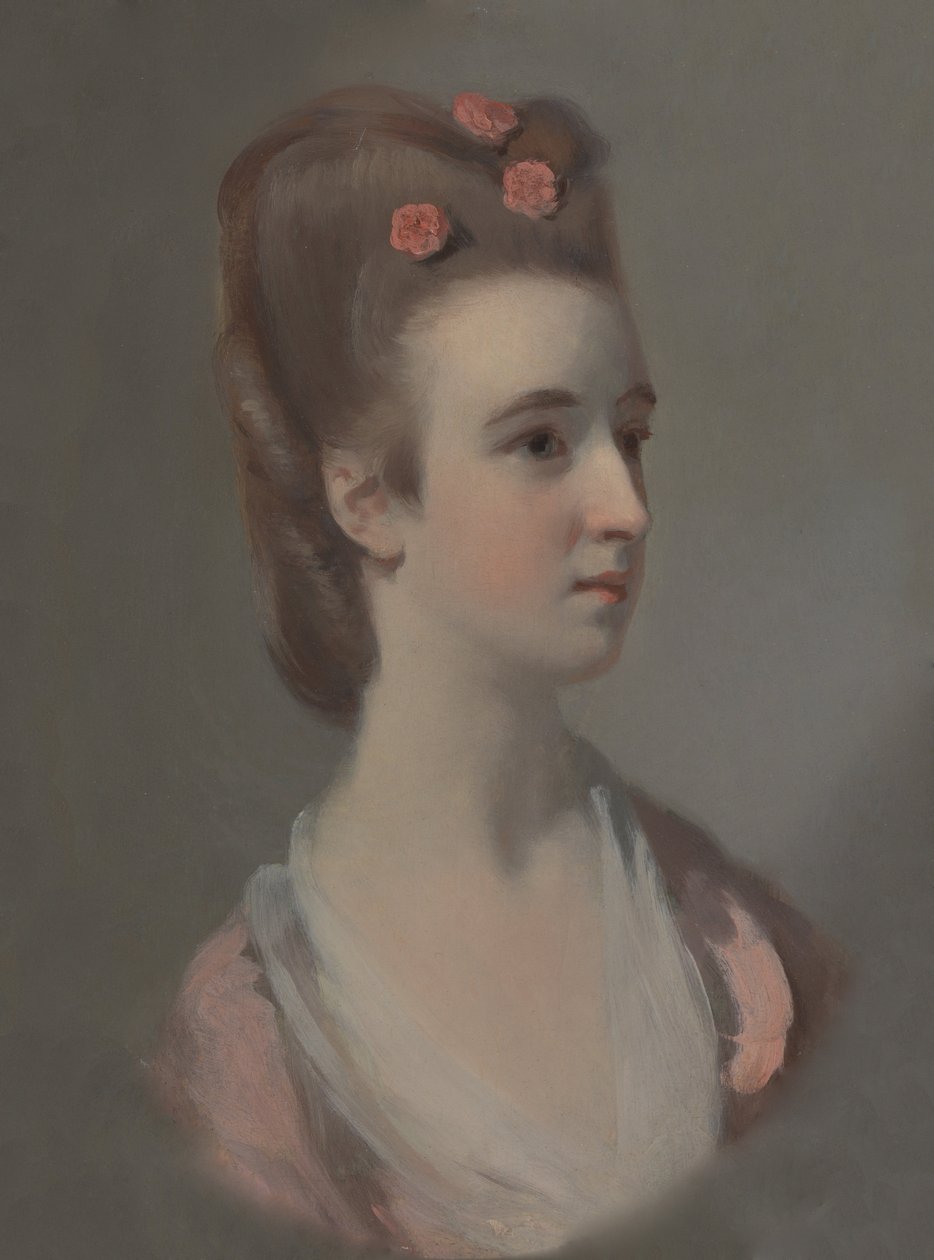 Retrato de uma mulher, possivelmente senhorita Nettlethorpe de Henry Walton