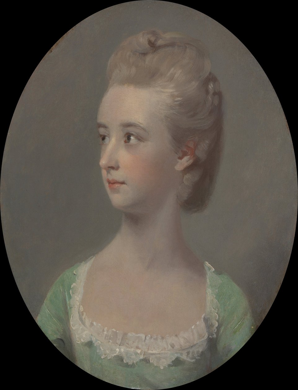 Retrato de uma jovem mulher, possivelmente senhorita Nettlethorpe de Henry Walton