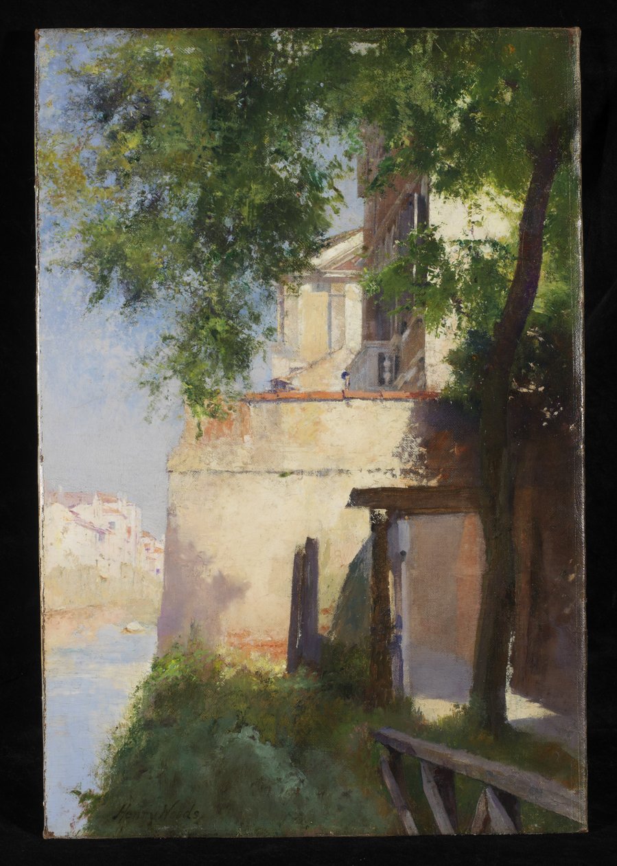 Uma vista de Veneza a partir de um terraço de Henry Woods