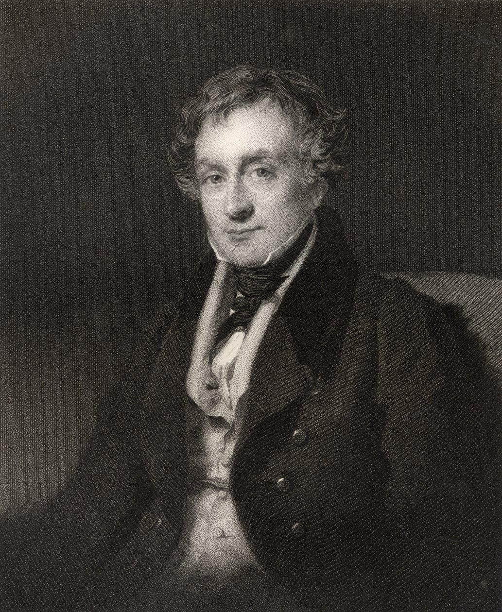William Lawrence, gravado por J. Cochran, da &39;National Portrait Gallery, Volume II&39;, publicado em 1820 de Henry Wyatt