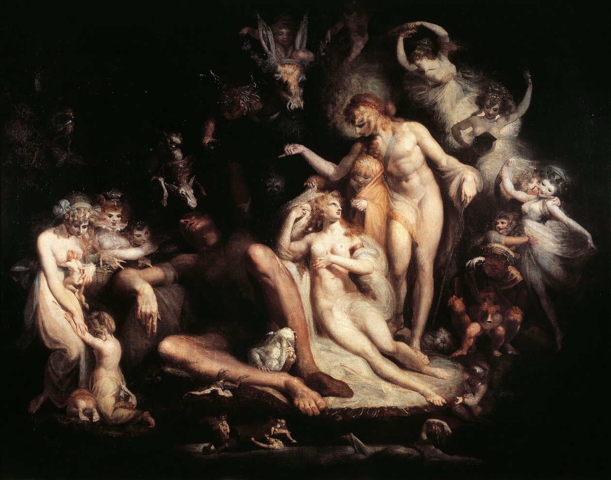 "O despertar da Titânia" de Henry  Fuseli