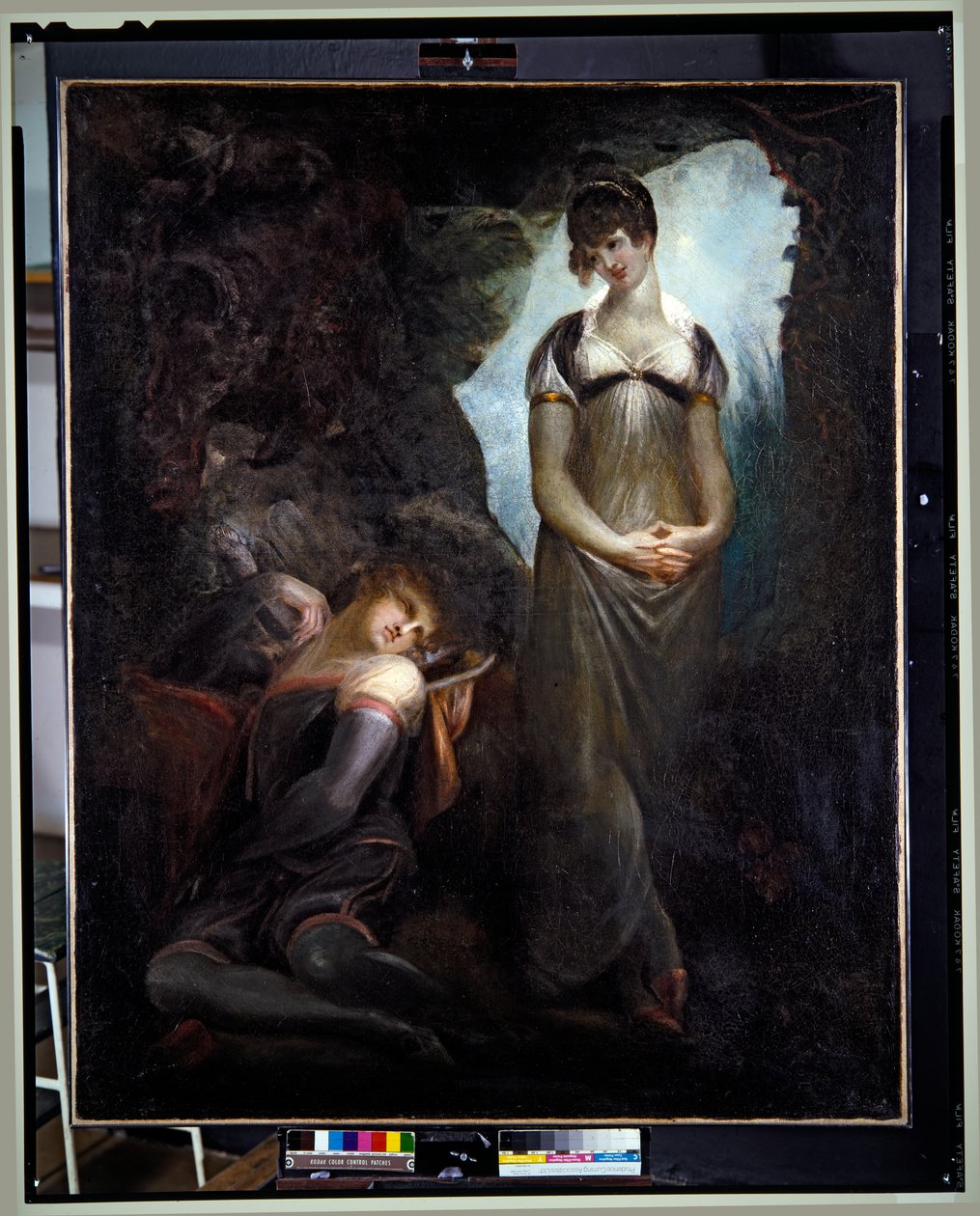 O jovem Milton, c.1796-99 (óleo sobre tela) de Henry (1741 1825) Fuseli