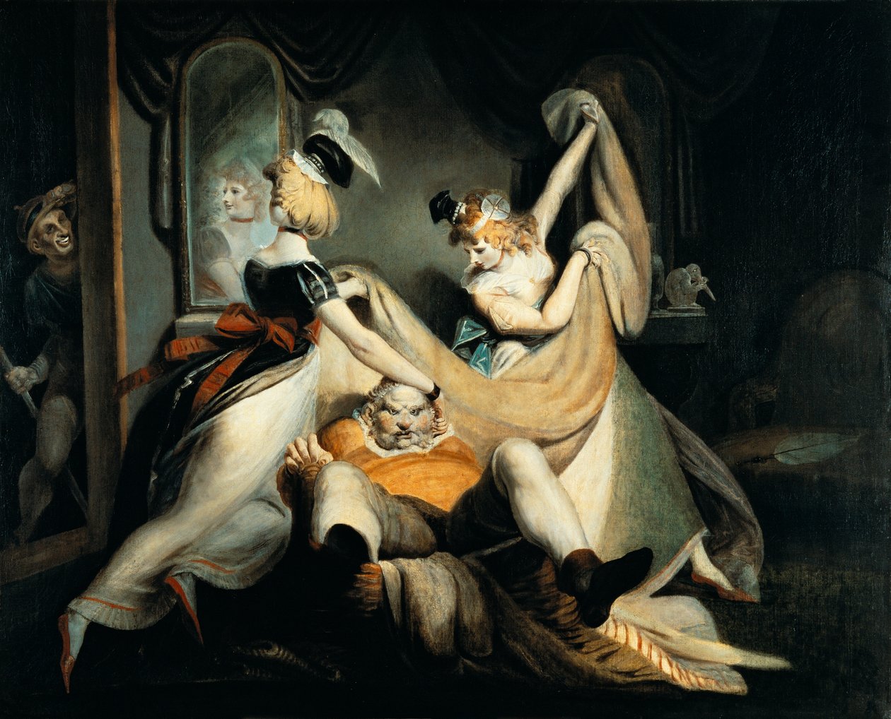 Pessoal no cesto da roupa suja de Johann Heinrich Füssli