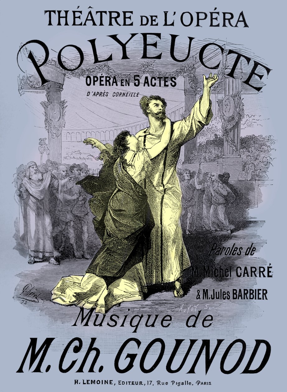 Ópera "Polyeucte" de Gounod de Jean Le and workshop Noir