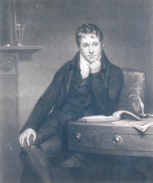 Sir Humphry Davy (1778-1829), gravado por S.W. Reynolds de Henry (after) Howard