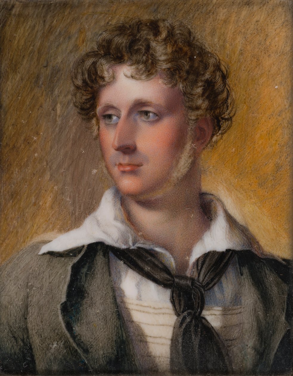 Retrato do Vice-Almirante o Honorável Charles Bridgeman, c.1817-60 (óleo sobre marfim) de Henry (circle of) Collen