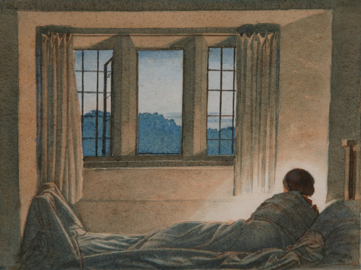 The Reader, 1933 (wc no papel) de Henry A. 1868 1940 Payne