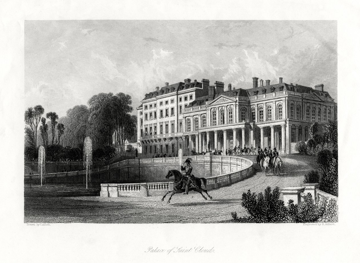 Palácio de Saint-Cloud, Paris, França, 1875 de Henry Adlard