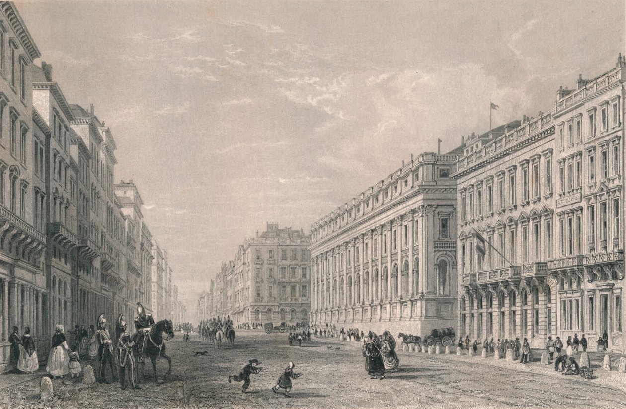 Rue du Chapeau Rouge, Bordéus, meados do século XIX. de Henry Adlard