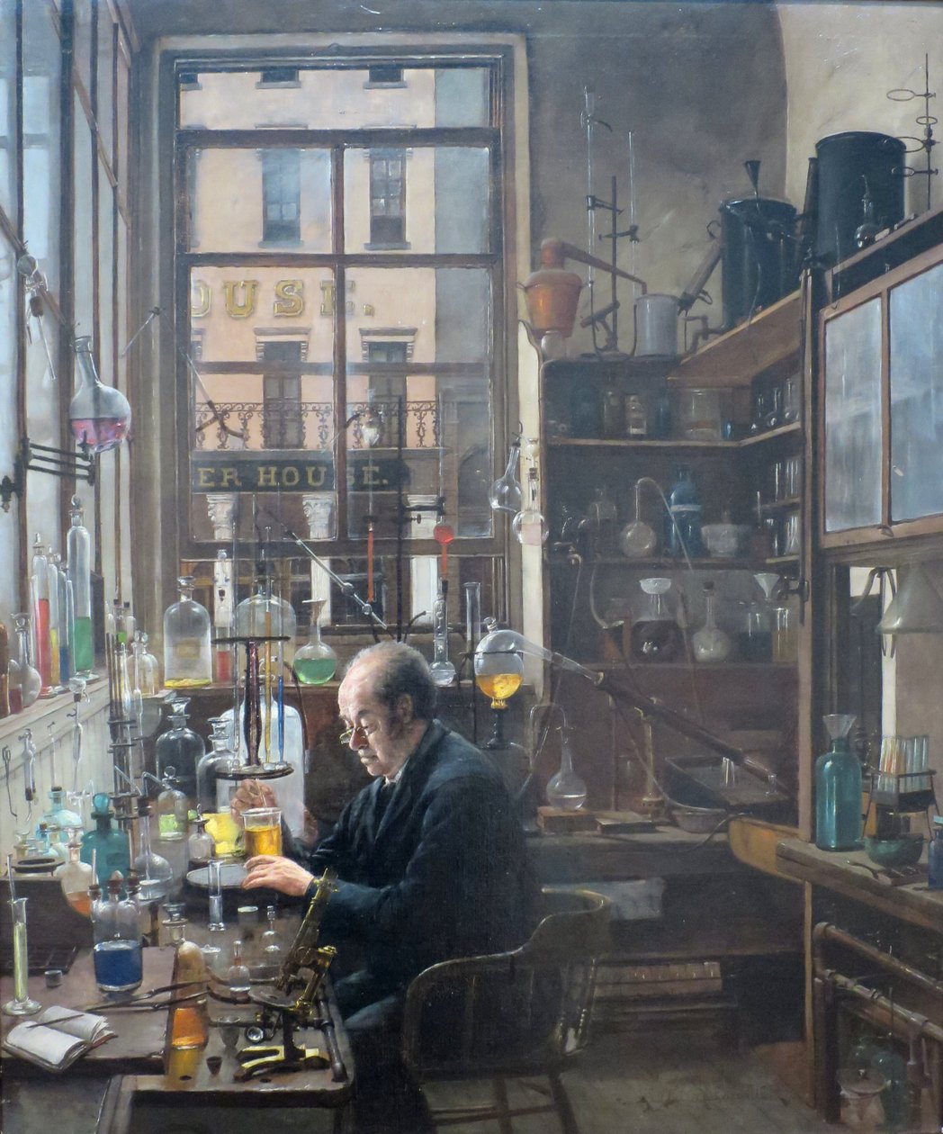 No Laboratório, de Henry Alexander, c. 1885-87 de Henry Alexander