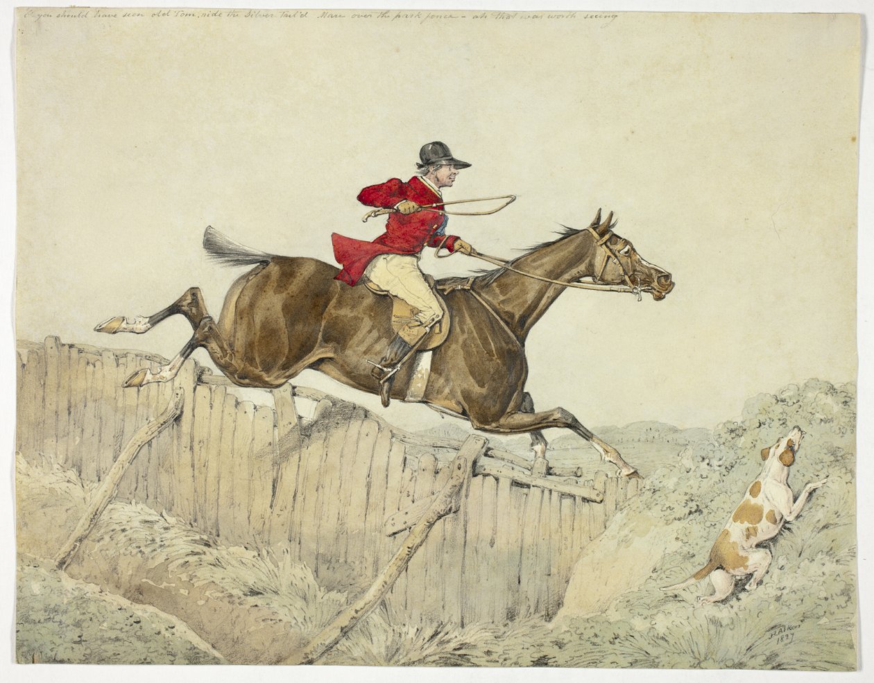 Cavaleiro revestido de cor-de-rosa de Henry Alken