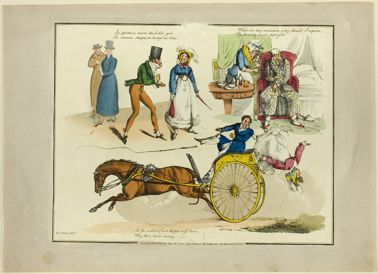 Prato das ilustrações às canções populares de Henry Alken