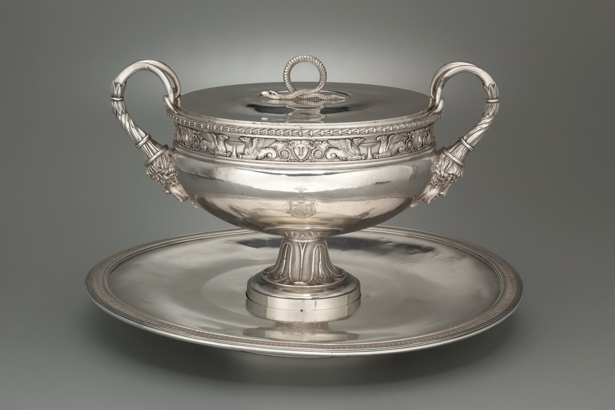 Terrina coberta com bandeja, 1798-1809 de Henry Auguste