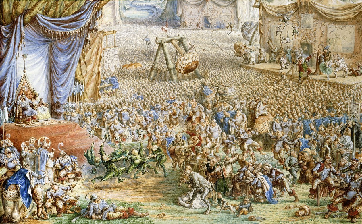Uma alegoria de eventos contemporâneos, 1873 de Henry Barnabus Bright