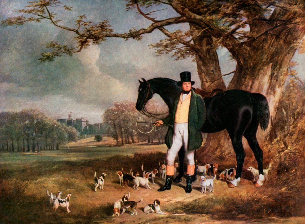 Maynard e Her Majestys Beagles, 1930. de Henry Barraud