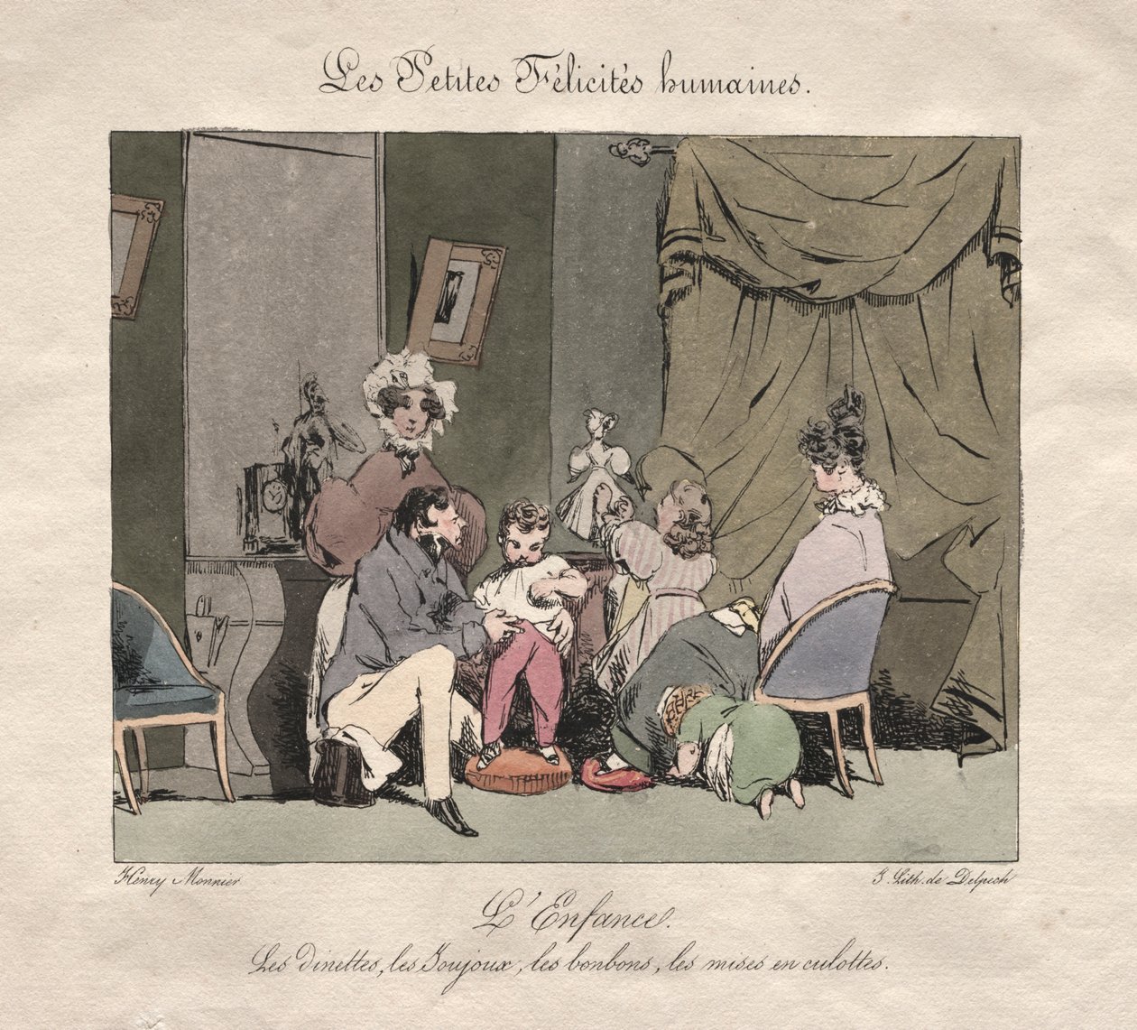 Pequenas Felicidades Humanas: Infância de Henry Bonaventure Monnier