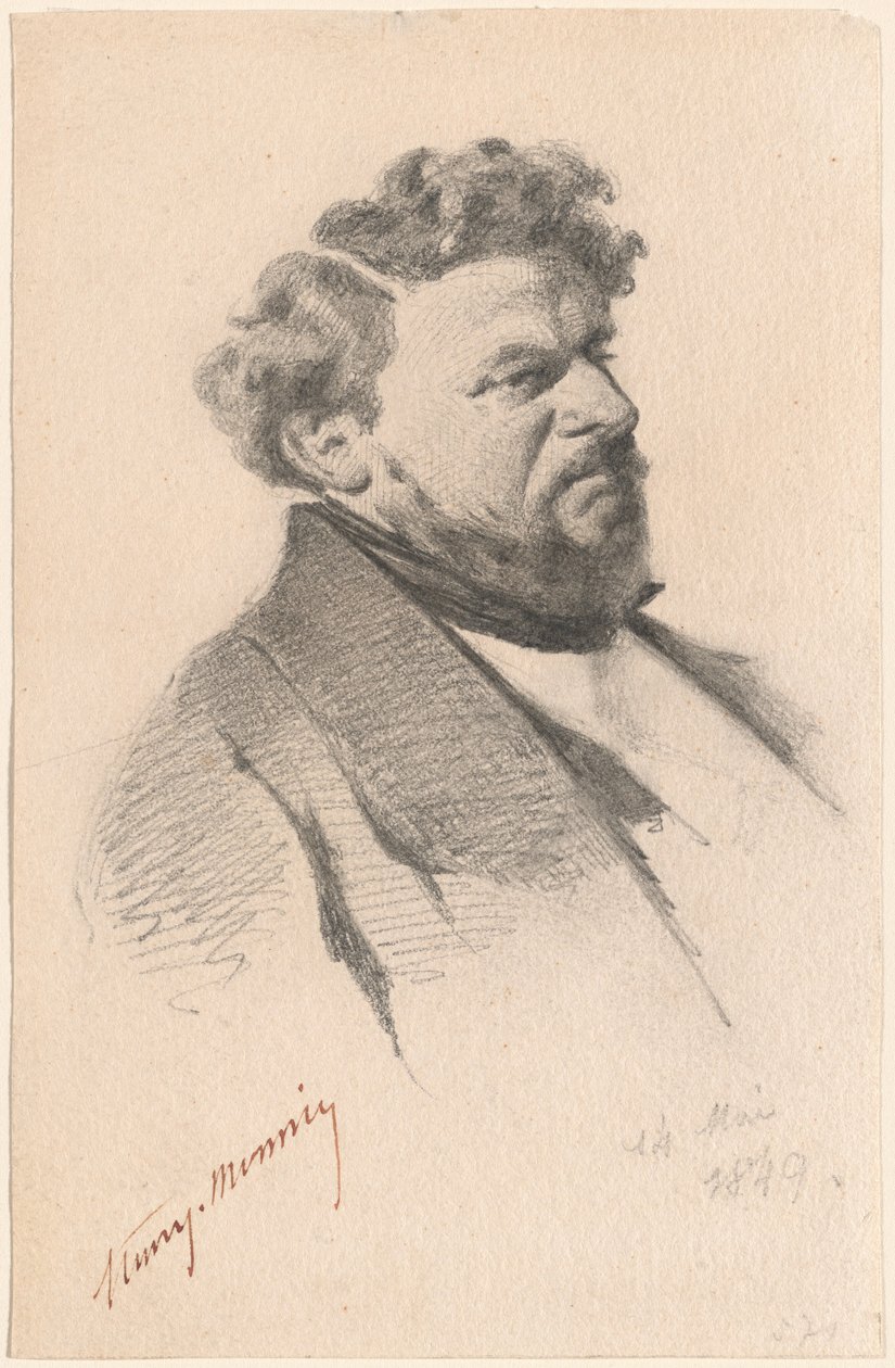 Retrato de um homem de Henry Bonaventure Monnier