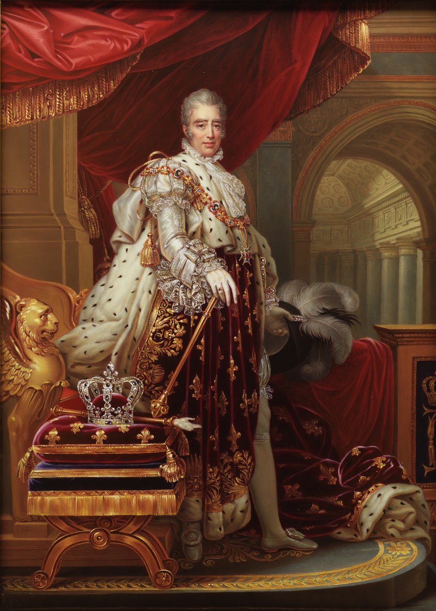 Carlos X 1757-1836, rei da França, depois de Gérard, 1829. de Henry Bone