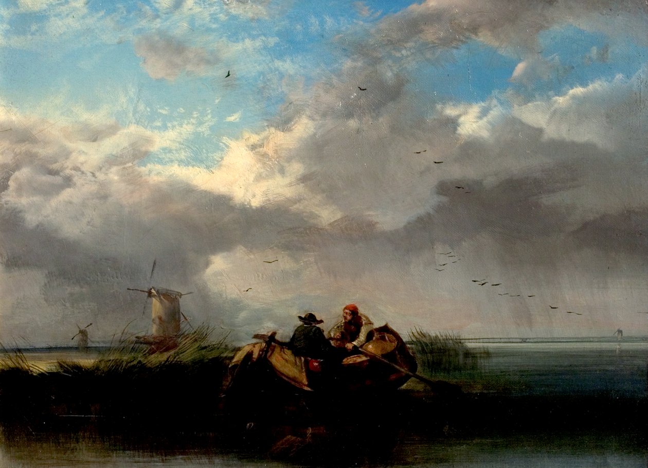 Norfolk Broads com barcos de Henry Bright