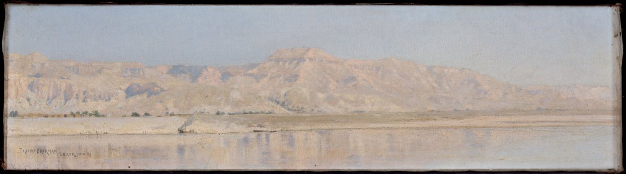 O Nilo - Luxor (As montanhas de Tebas) de Henry Brokman Knudsen