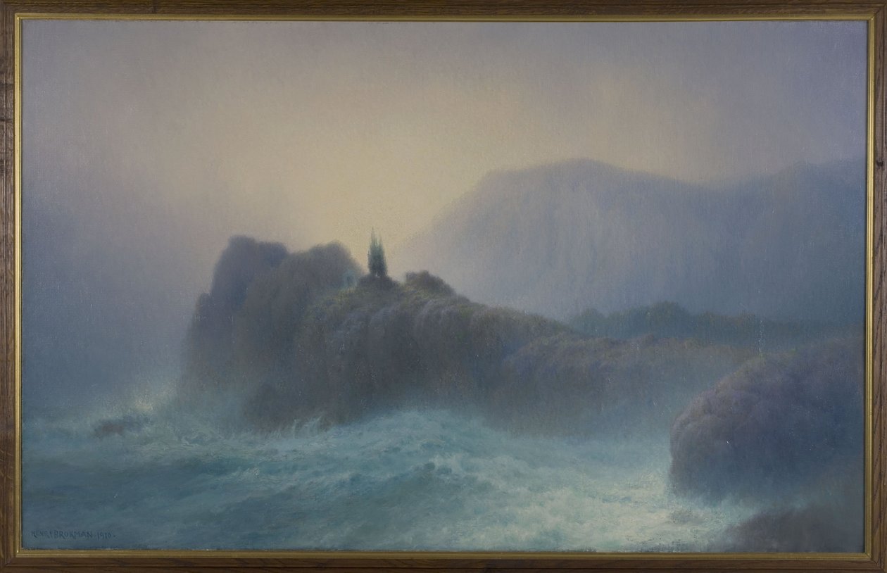Tombeau du marin (estilo romântico), em 1910 (óleo sobre tela) de Henry Brokman Knudsen